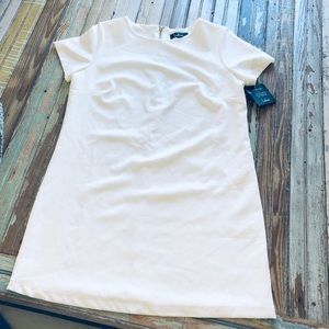 Lulus white mini shift dress